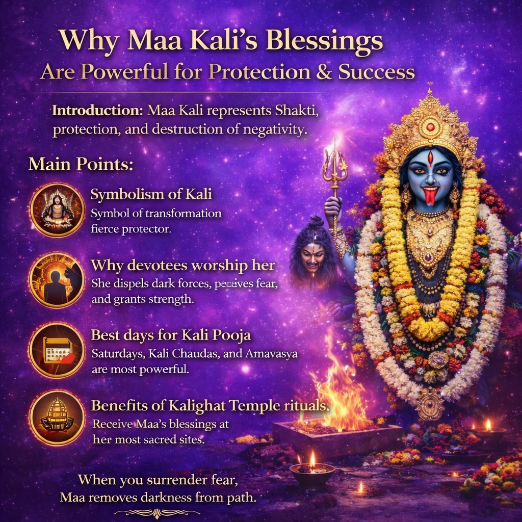 Why Maa Kali’s Blessings Are Powerful for Protection & Success